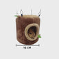 Zacht Hamster & Cavia Huisje Hangmat in Boomstam Design - Knus Knaagdier Nest