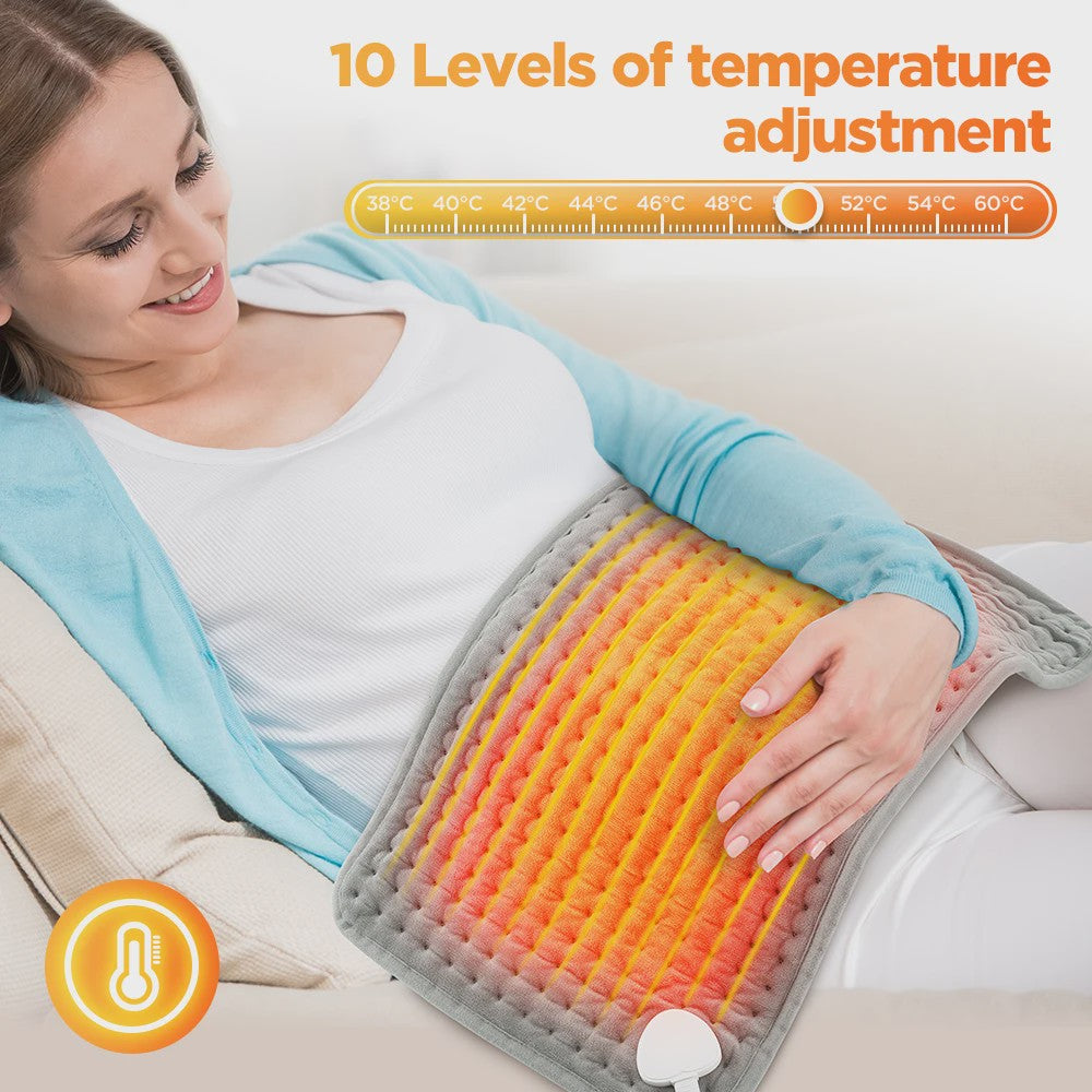 Elektrische Verwarmingsdeken 60x30cm - 10 Warmtestanden & 4 Timers