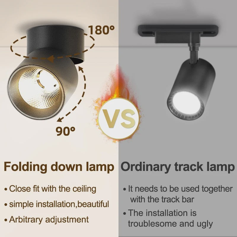 Opklapbare LED Downlight Spot - 7/10/15W - 3 Kleuren Licht - Plafondlamp