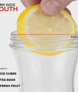 Grote Vierkante Sapkan 1000ML met Deksel - Ideaal voor de Koelkast