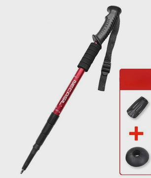 2x Lichtgewicht Aluminium Trekkingstokken - Verstelbaar & Opvouwbaar - Ideaal voor Wandelen & Outdoor