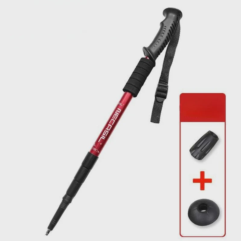 2x Lichtgewicht Aluminium Trekkingstokken - Verstelbaar & Opvouwbaar - Ideaal voor Wandelen & Outdoor