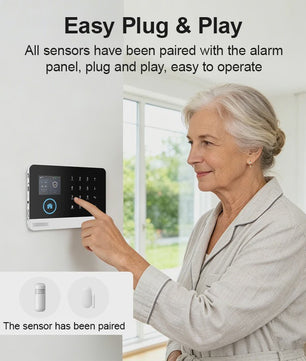 Slimme Draadloze Home Alarmset met WiFi & GSM - Tuya Smart Life App