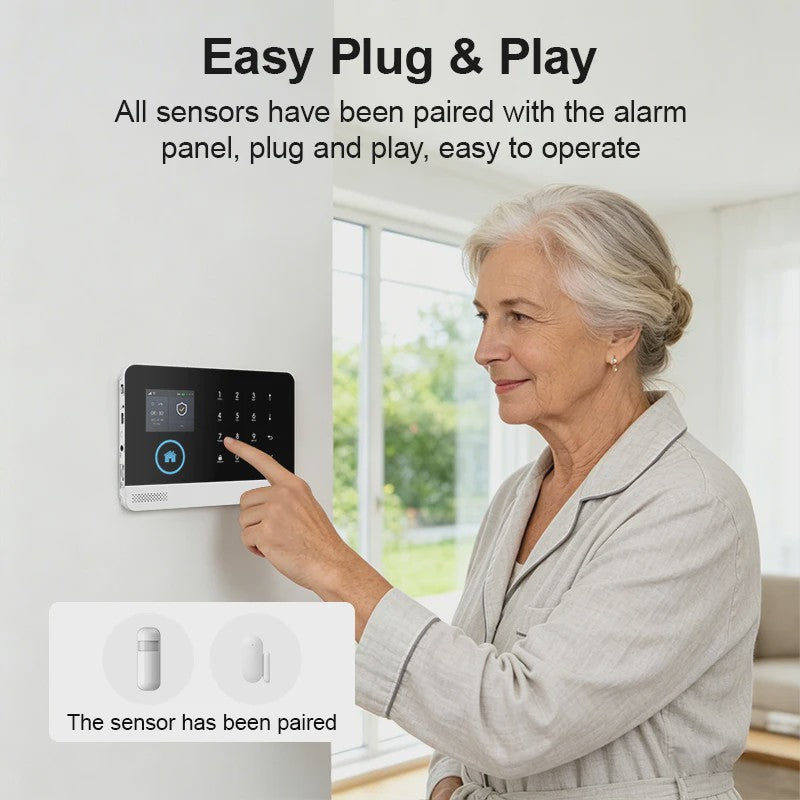 Slimme Draadloze Home Alarmset met WiFi & GSM - Tuya Smart Life App