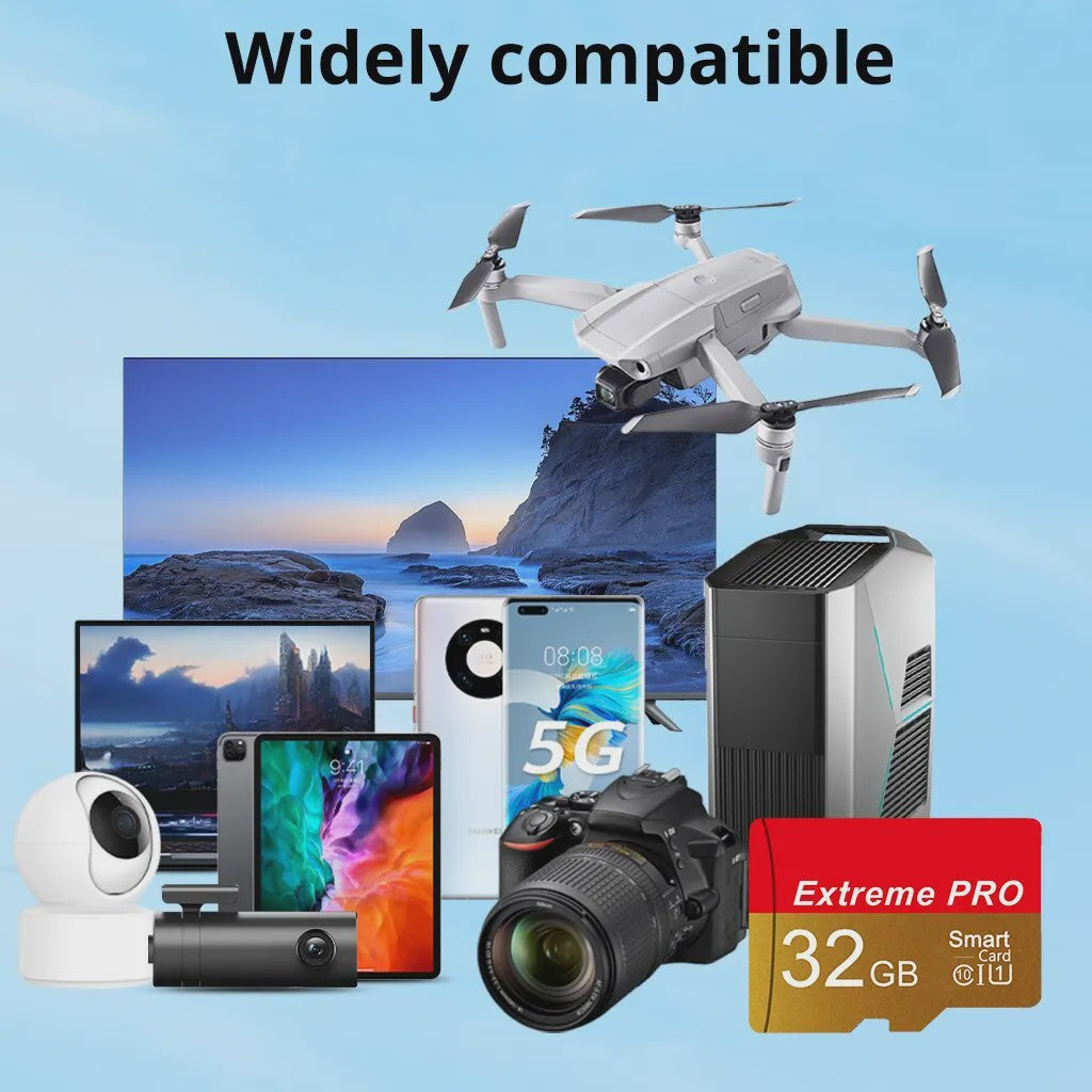 Extreme PRO 32GB TF MicroSD Kaart - Hoge Snelheid U1 A1 voor Drone, Camera & PC