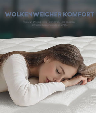 Pocketvering Matras 25cm - 7 Zones, Orthopedische Ondersteuning & Diatomeeënaarde
