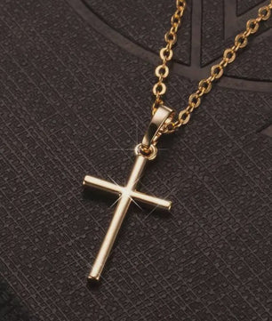 Eenvoudige Christelijke Kruis Ketting - Zilverkleurig, Lange Ketting voor Dames en Heren