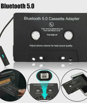 Bluetooth 5.0 Cassette Adapter voor Auto: Draadloze Muziek & Handsfree Bellen