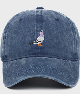 Baseballpet met Duivenborduring - Casual Mode voor Alle Seizoenen