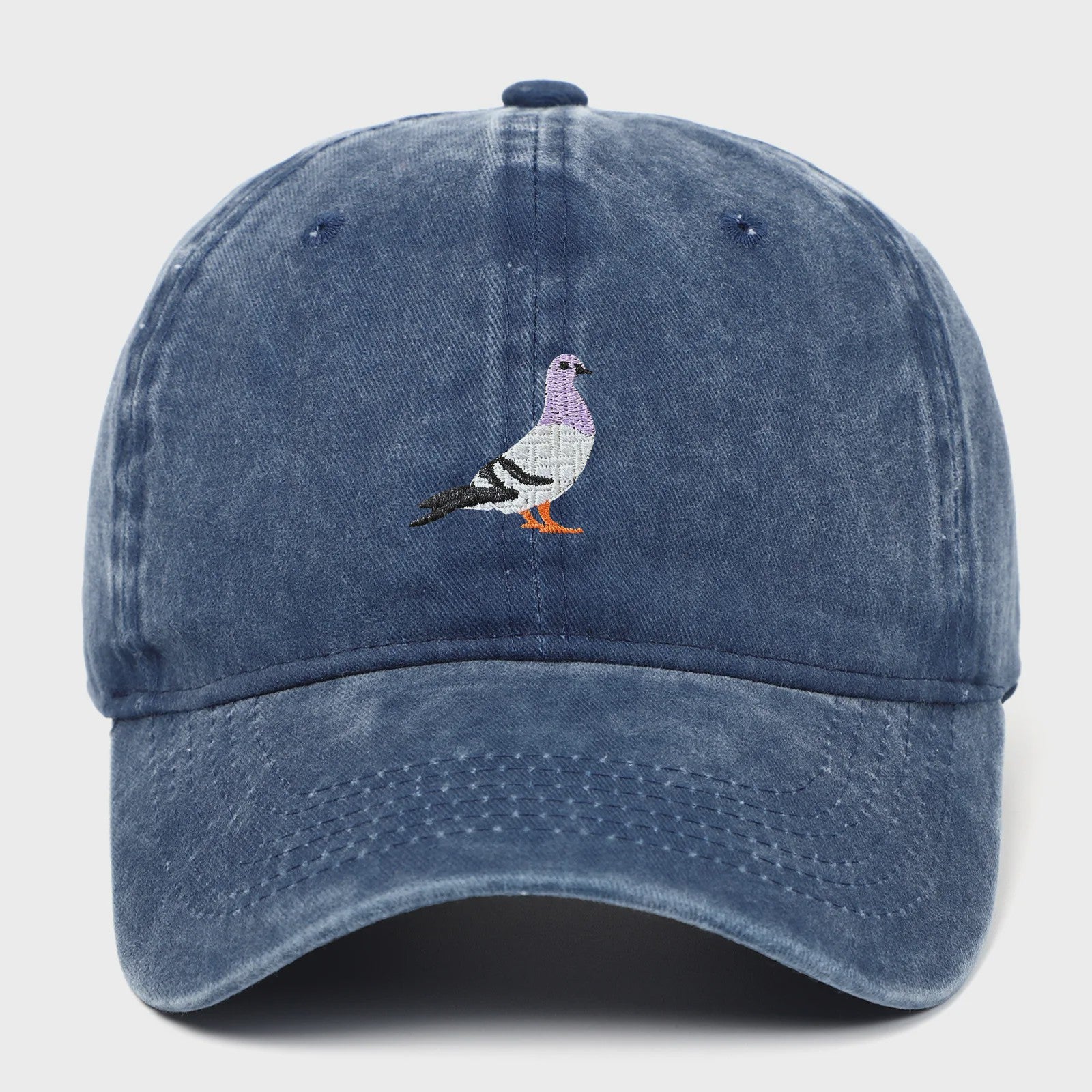 Baseballpet met Duivenborduring - Casual Mode voor Alle Seizoenen