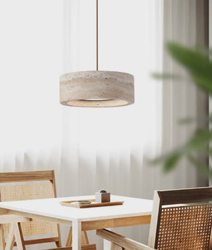 Vintage Travertin Hanglamp LED - Wabi Sabi Stijl voor Slaapkamer & Restaurant