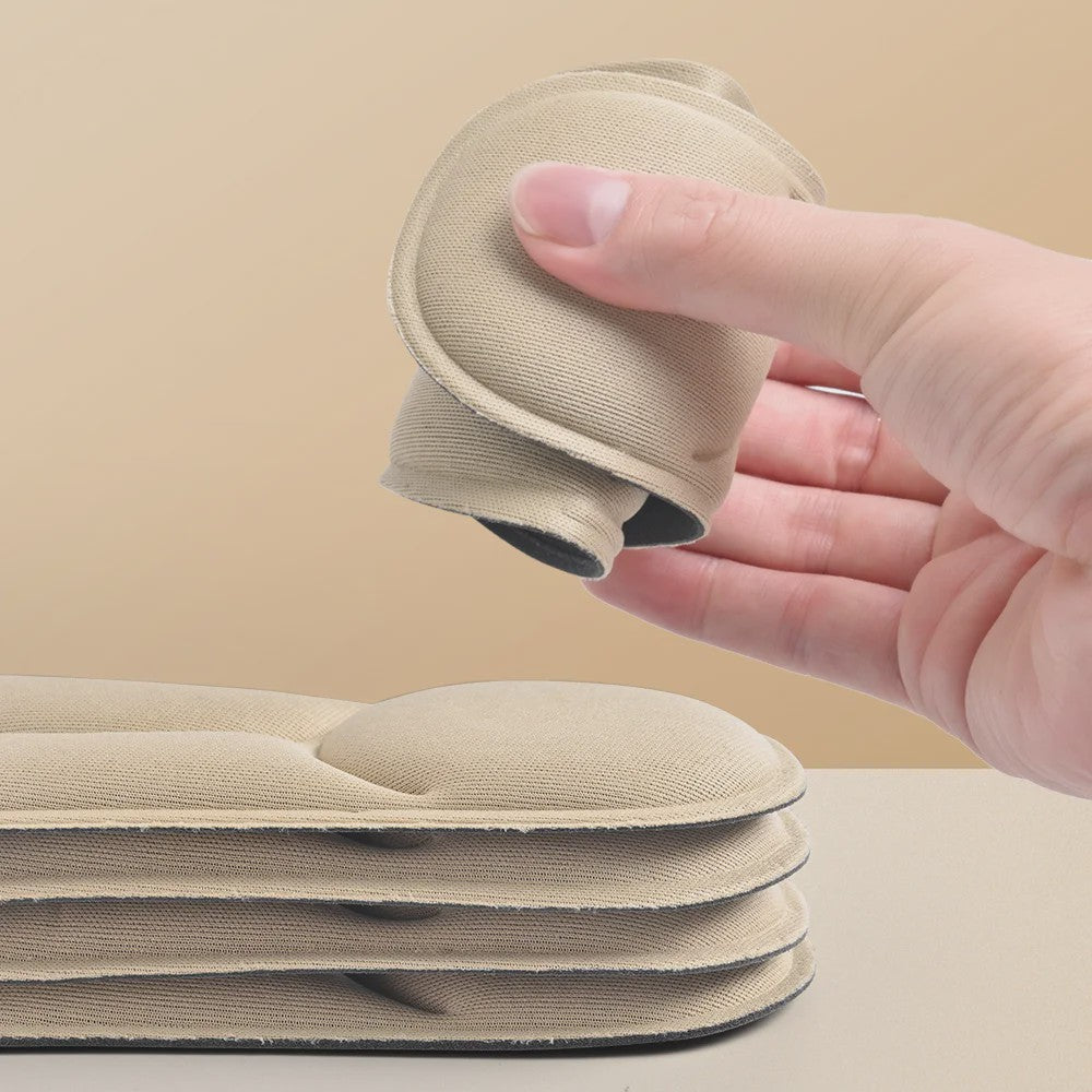 5D Massage Memory Foam Inlegzolen - Ademend, Dempende Steunzolen voor Sport & Dagelijks Gebruik