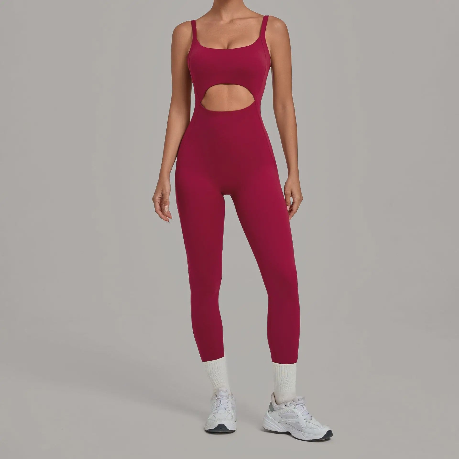 Dames Sport Jumpsuit met Cut-out en Backless Design - Perfect voor Yoga, Fitness & Running