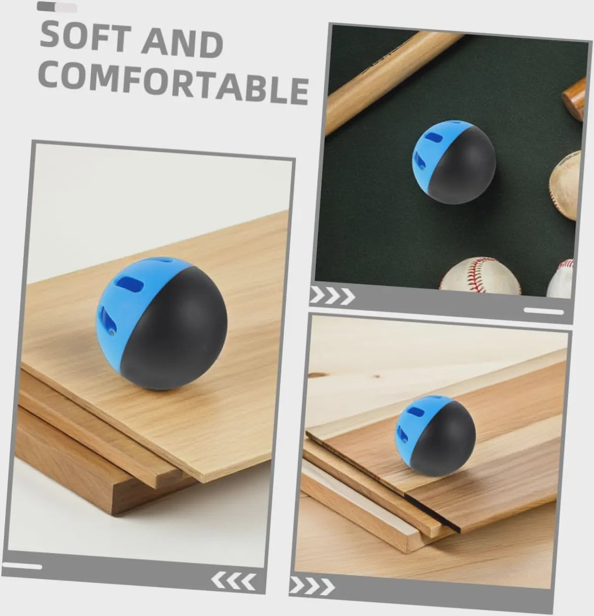 Set van 4 of 8 Baseball & Softball Trainingsballen - Beperkte Vlucht, Onbreekbaar, Indoor/Outdoor