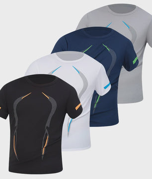 Heren Zomer T-shirt Korte Mouw - Sneldrogend & Ademend Sportshirt