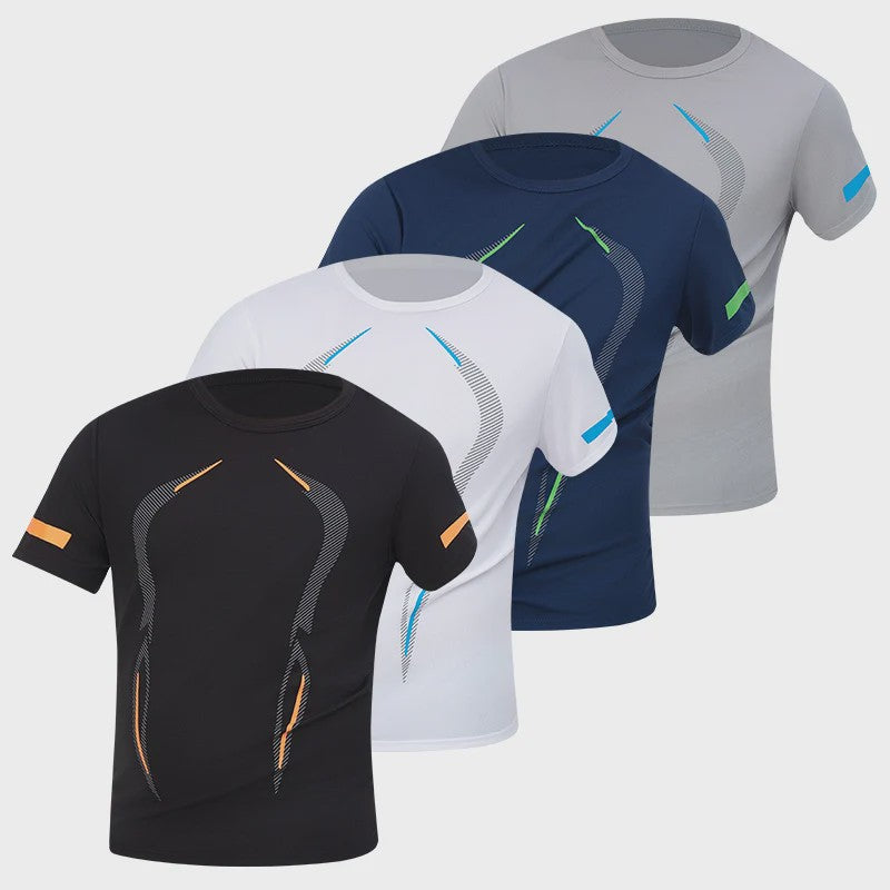 Heren Zomer T-shirt Korte Mouw - Sneldrogend & Ademend Sportshirt
