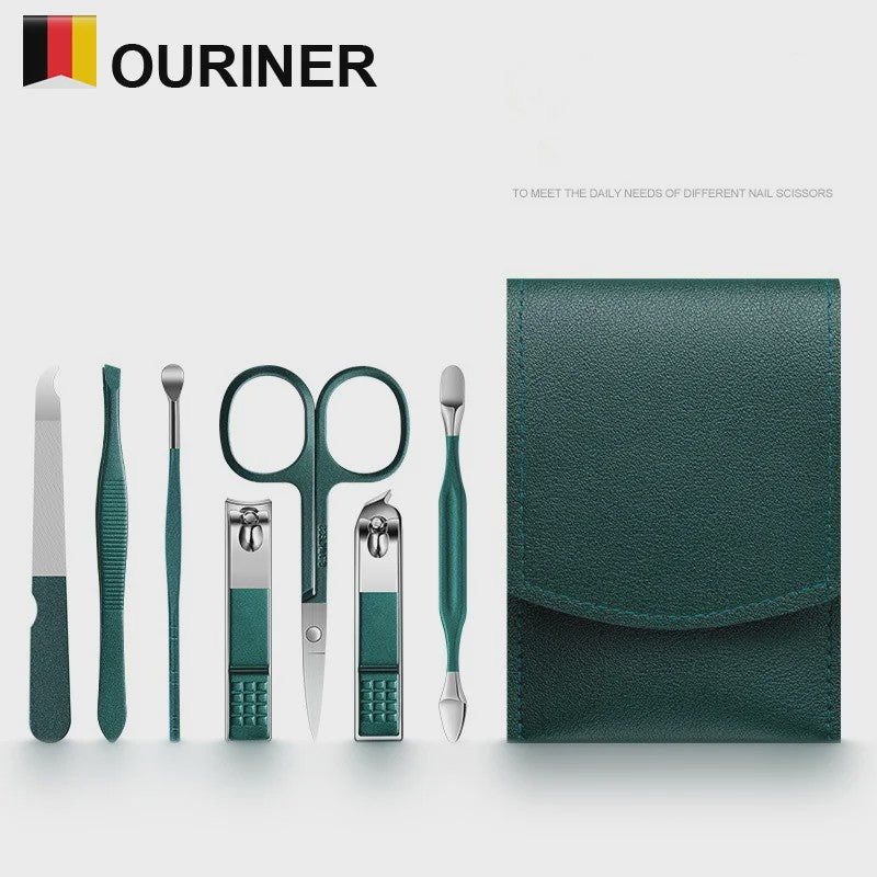 Luxe 7-delige Manicure & Pedicure Set - Draagbare Nagelknipper Kit voor Persoonlijke Verzorging