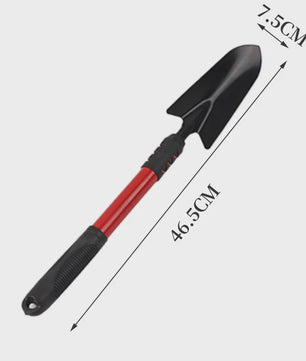 Tuin Gereedschap Set: Spade, Hark en Schoffel met Verlengbare Handgreep