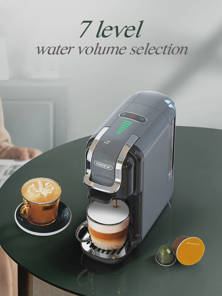 HiBREW 5-in-1 Koffiezetapparaat: Warm/Koud, Nespresso, Dolce Gusto, ESE Pod & Gemalen Koffie