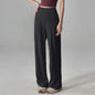Dames Comfortabele Yogabroek met Hoge Taille en Zakken - Nake-Feeling Stretch Loungebroek voor Sport & Vrije Tijd