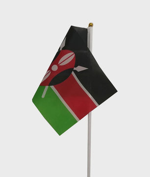 Kleine Kenia Handvlag 14x21cm - Keniaanse Nationale Vlag