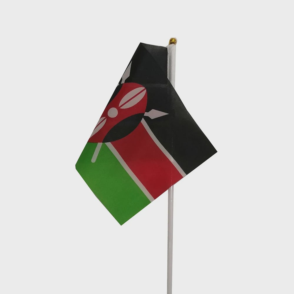 Kleine Kenia Handvlag 14x21cm - Keniaanse Nationale Vlag