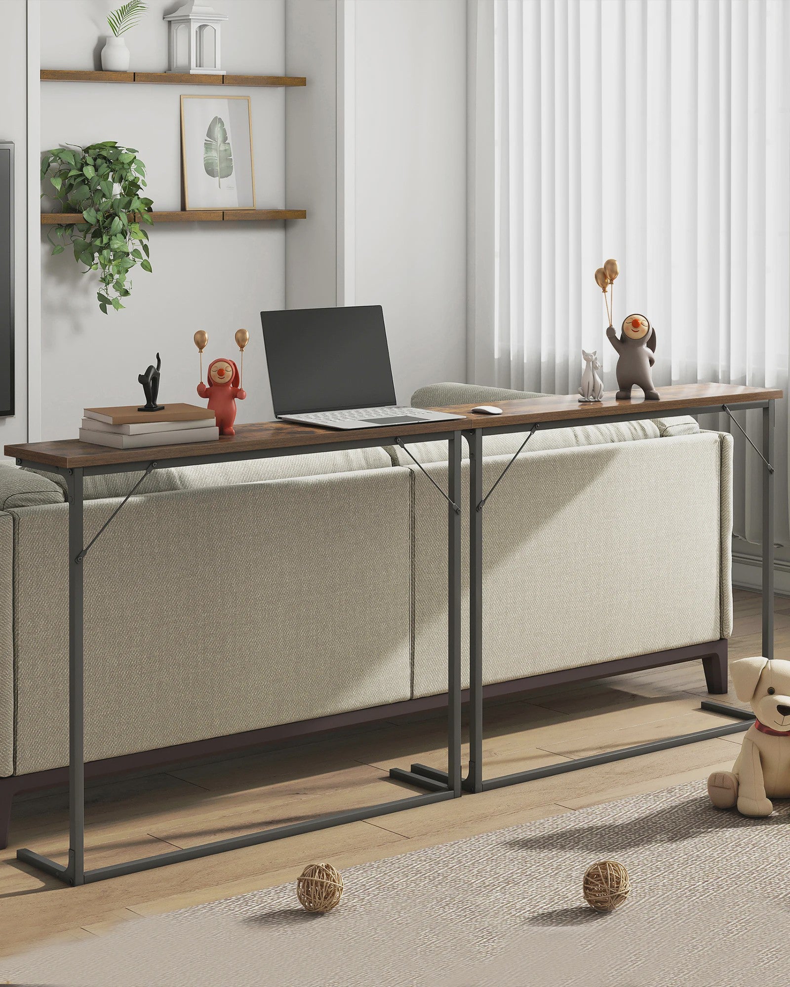 Smalle Industriële Console Tafel - Entree, Woonkamer & Banktafel