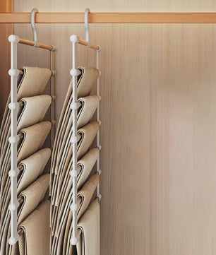 Ruimtebesparende Kledinghanger voor Broeken - 5 Lagen Organizer