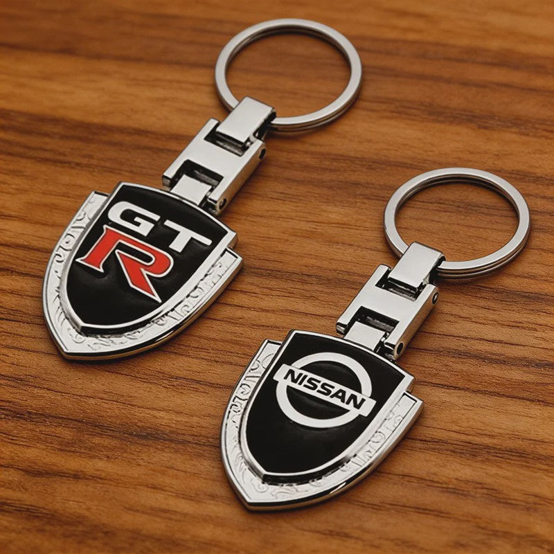 Exclusieve Metalen Autosleutelhanger met Nissan of BMW Logo - Stijlvolle Sleutelhanger Accessoire