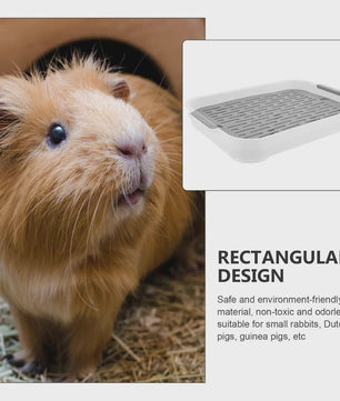 Huisdier Toiletbakje - Knaagdier Plasbak voor Konijn, Cavia, Hamster & Fretten