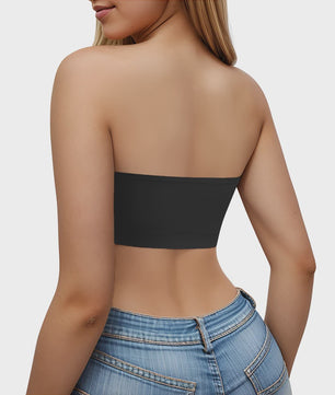 Naadloze Strapless Bandeau Top BH met Siliconen Anti-slip Strip - Comfortabele Lingerie voor Off-shoulder Outfits
