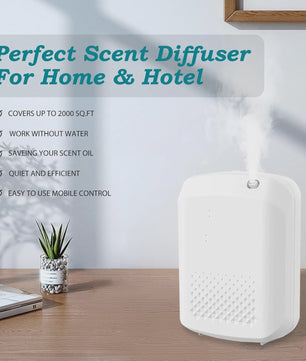 Elektrische Geur Diffuser - Wandmontage & Bluetooth Bediening - 400ml