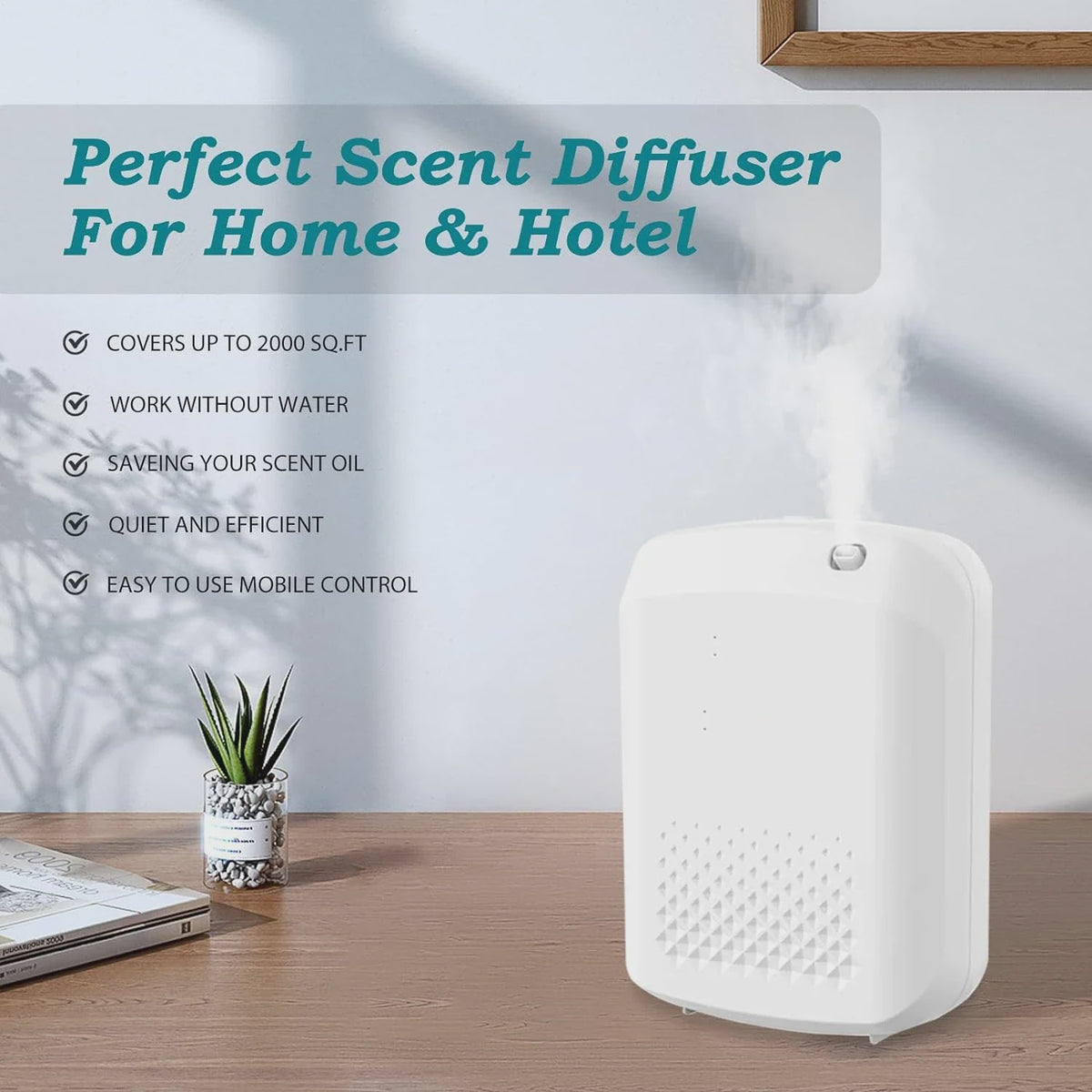 Elektrische Geur Diffuser - Wandmontage & Bluetooth Bediening - 400ml