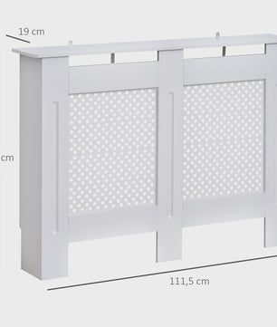 Homcom Houten Radiatorombouw 111.5x19x82cm - Elegant & Modern Design