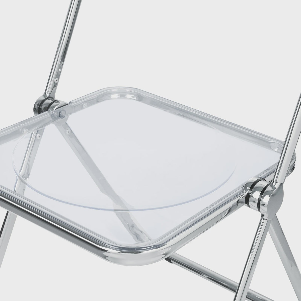 Stapelbare Transparante Acryl Klapstoel met Chroom Frame - Luxe Loungestoel voor Feest, Banket & Conferentie
