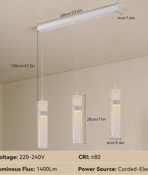 Moderne Hanglamp 3-lichts Cilinder LED - Verstelbaar Licht & Kleurtemperatuur