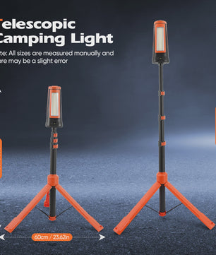 Telescopic Camping Light 9000mAh Rechargeable Lantern, Waterproof Collapsible Outdoor LED Flashlight for Hiking Tent