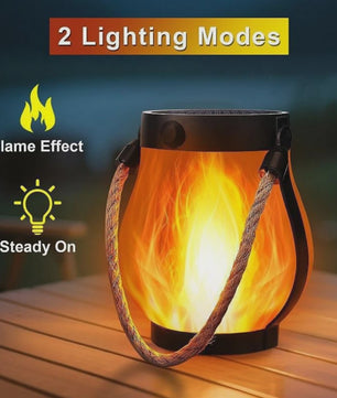 Zonne-energie Vlam Lantaarn - Sfeervolle Decoratie voor Tuin, Terras & Camping