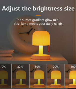 Sfeervolle Mini LED Tafellamp - Oplaadbaar via USB - Sfeerverlichting voor Slaapkamer & Bureau