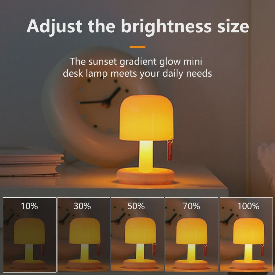 Sfeervolle Mini LED Tafellamp - Oplaadbaar via USB - Sfeerverlichting voor Slaapkamer & Bureau