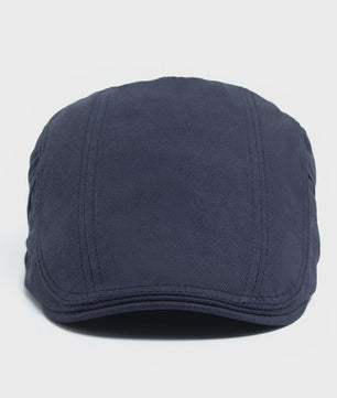 Klassieke Heren Baret - Stijlvolle Vintage Katoenen Pet met Vizier