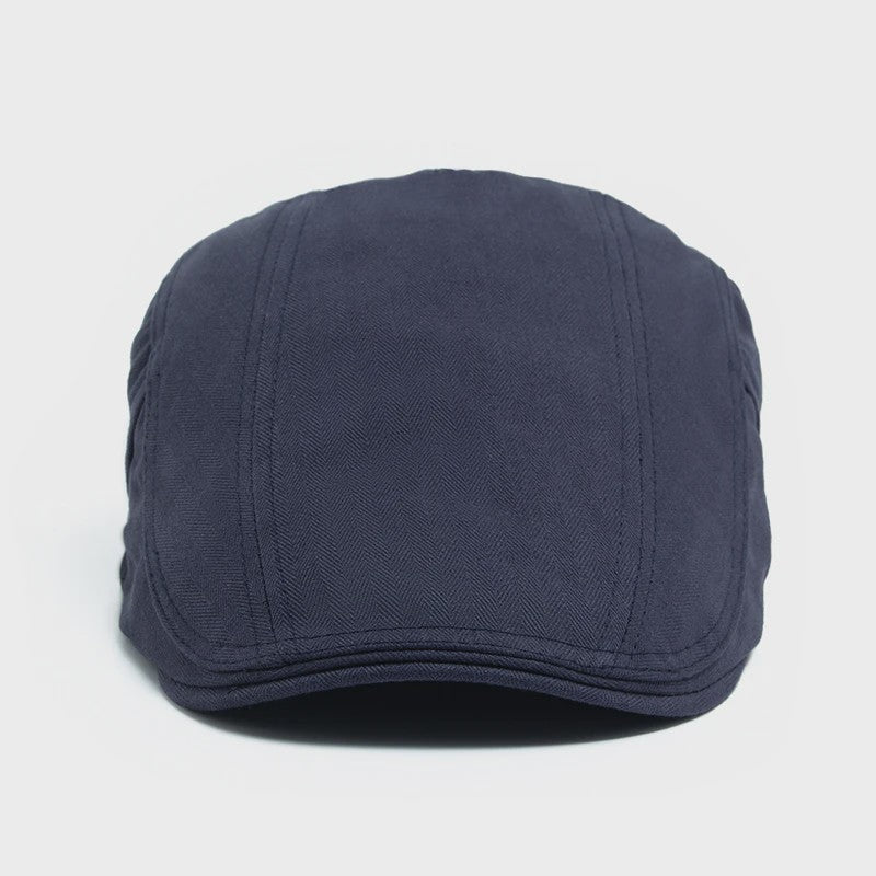 Klassieke Heren Baret - Stijlvolle Vintage Katoenen Pet met Vizier