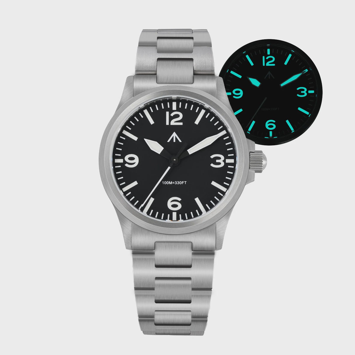Militado ML18 Herenhorloge - 36mm, Sweep Second Quartz, Saffierglas, 100M Waterdicht