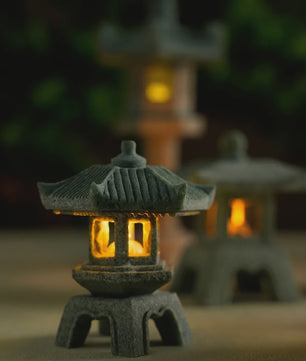 Mini Pagode Lantaarn Decoratie - Zen Tuin, Aquarium & Buiten
