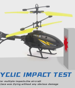 Handgestuurde RC Helikopter met Verlichting - Impactbestendig & Oplaadbaar