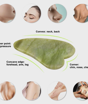 Natuurlijke Jade Roller & Gua Sha Set - Gezichtsmassage & Huidverbetering