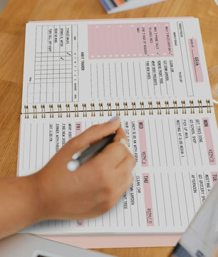 A5 Weekplanner Agenda - Ongeprikte Spiral Notebook voor Dagelijkse Planning & Doelen