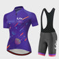 LIV Dames Fietsset Zomer - Korte Mouwen Jersey & Bibshort - Sneldrogend