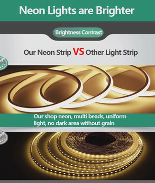 20 Meter Flexibele LED Neon Strip - 220V IP67 Waterdicht - Zonder Korreligheid - Binnen & Buiten Gebruik