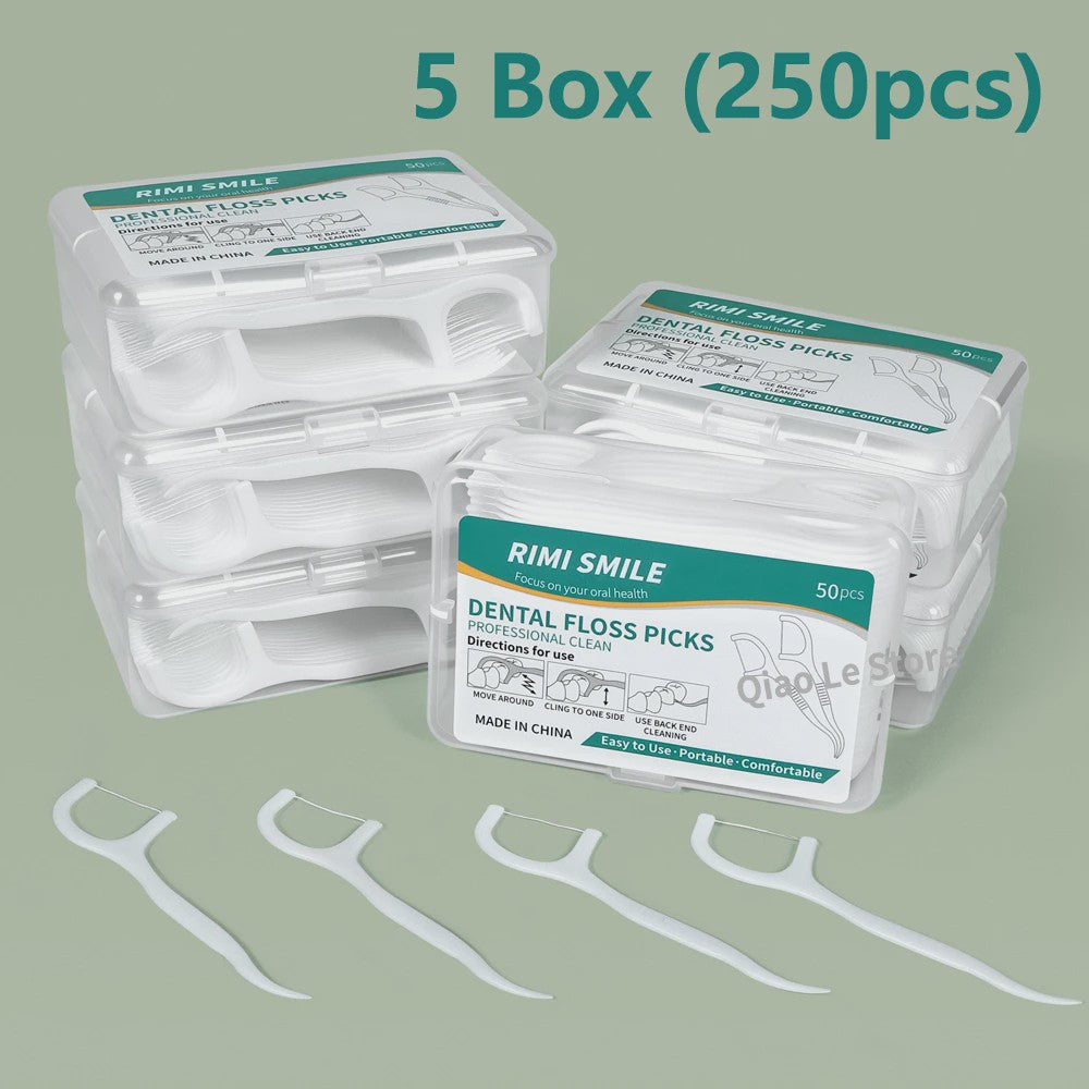 Professionele Tandflosstokjes - Draagbaar & Wegwerp voor Optimale Mondhygiëne